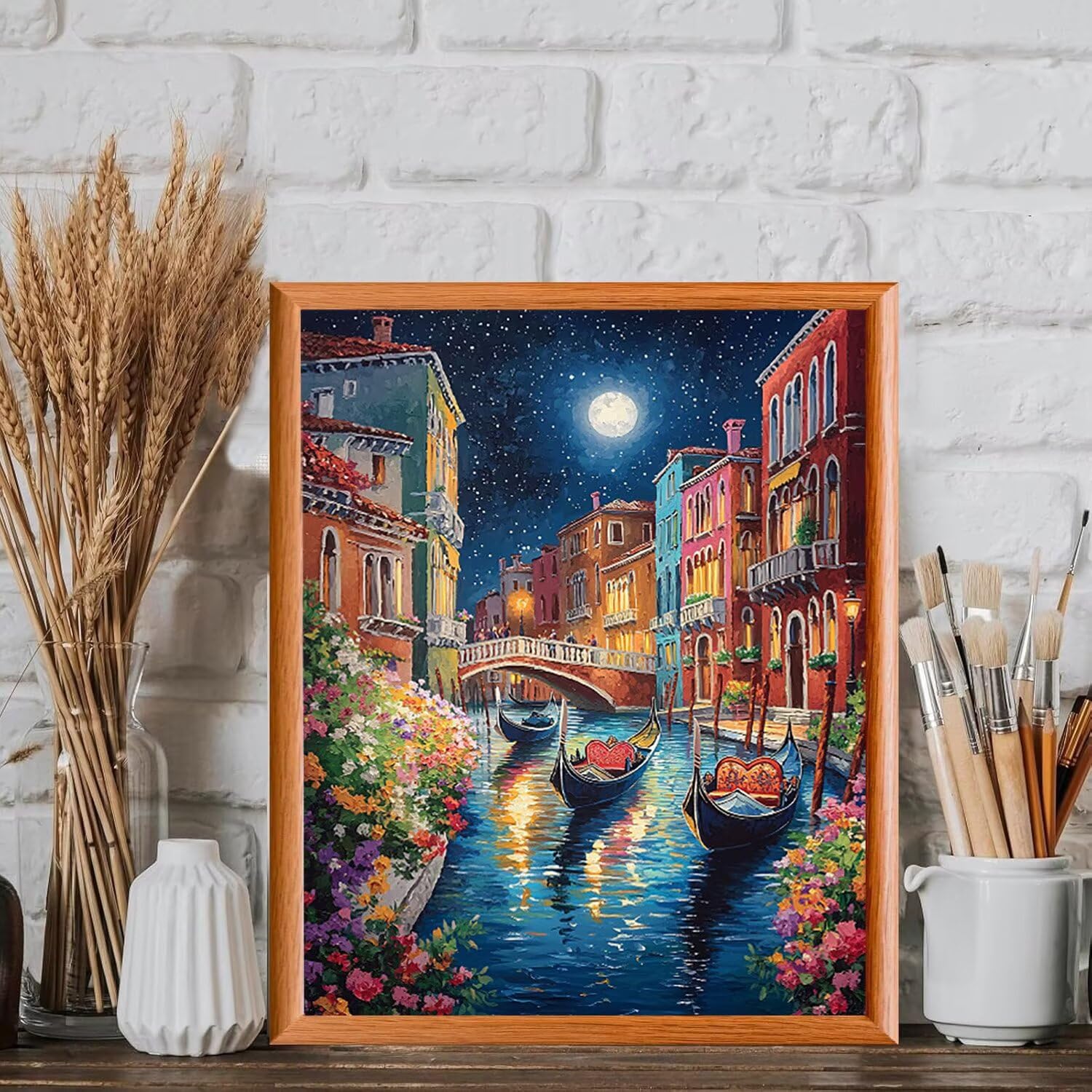 Kit de peinture par numéros - Venise la ville aquatique - 70x90cm v-963