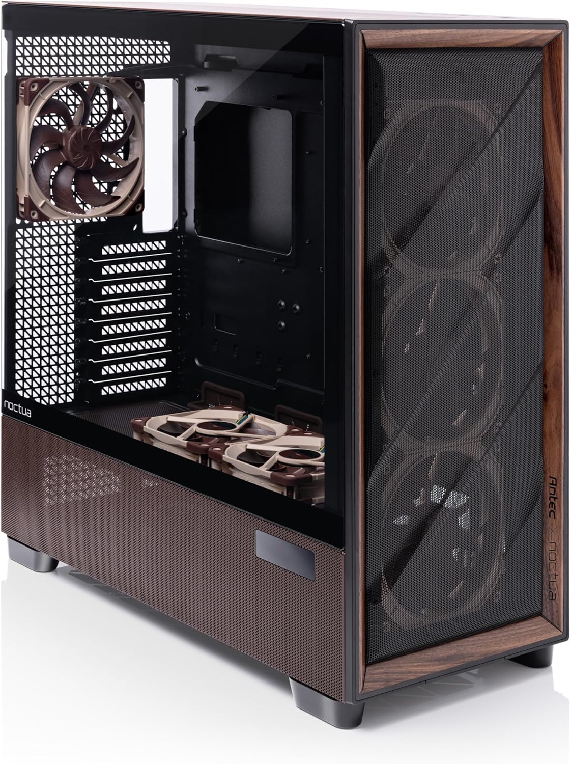 Antec Flux Pro Noctua Edition Ultra-Quiet PC Case (Black, Brown)