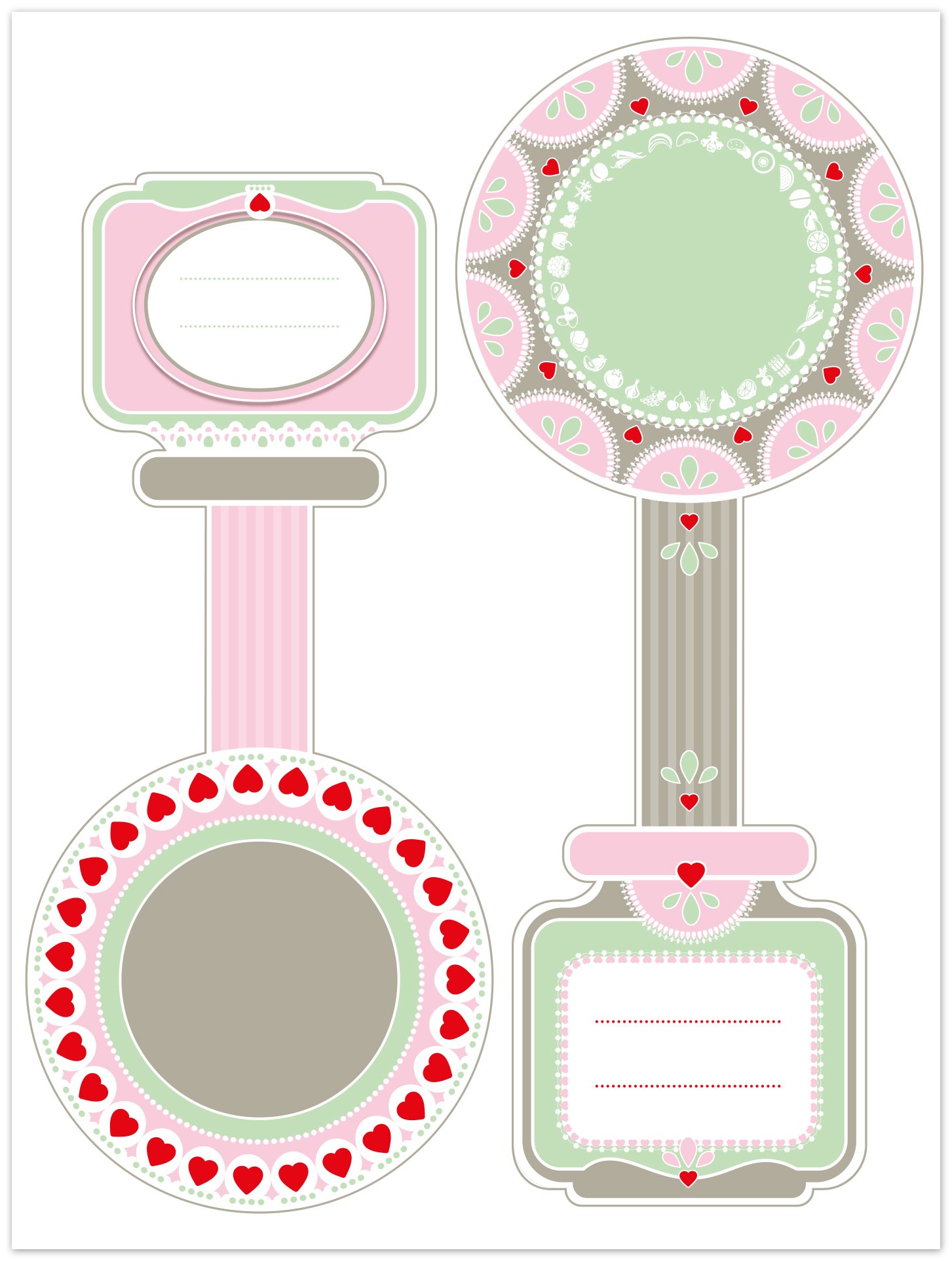 Dr. Oetker3223 Paper Pink/Green/Brown/White/Red, 16 x 12 x 0.1 cm, 16 Units