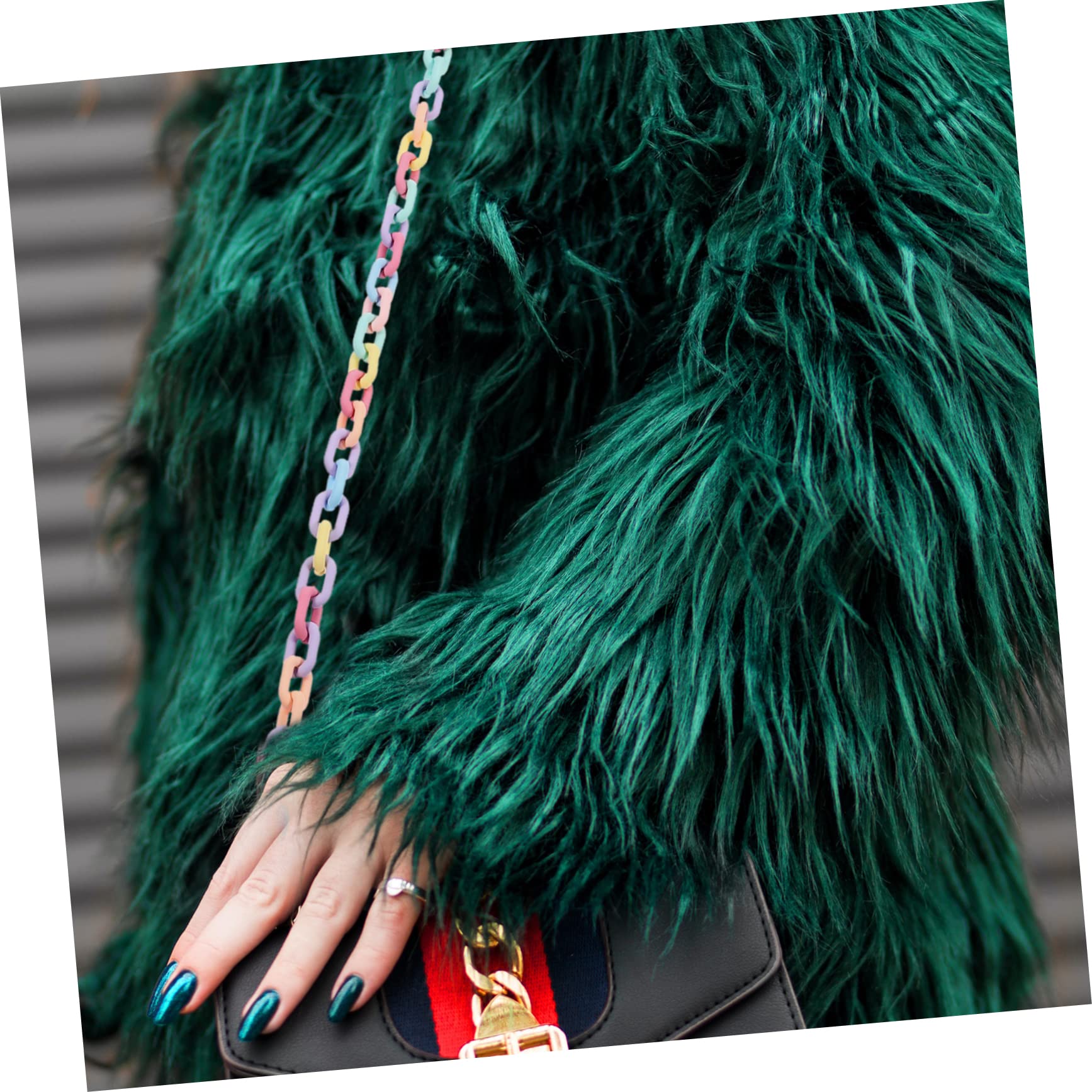 COHEALI 5pezzi Acrylic Chain Catena Decorativa Acrilico per Creazioni di Gioielli Flessibile e Resistente per Accessori Moda e Abbigliamento Variabili Facile da Usare per Progetti