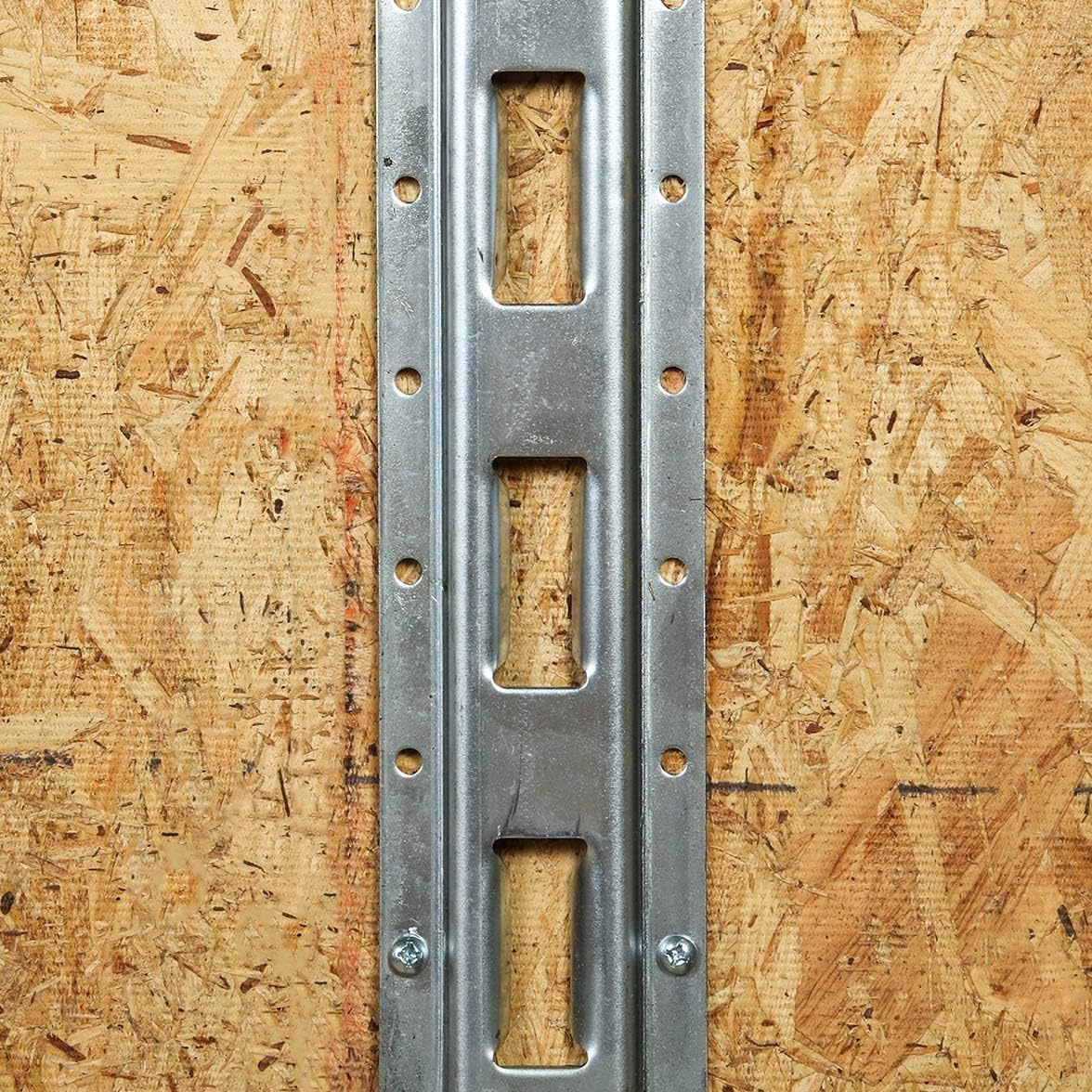 DC Cargo Mall E Track Vertical Tie Down Rail Kit 5' (4 Pack) for Garages, Vans, Trailers, Motorcycle Tie Downs, ATV Mountings - Galvanized Steel - Secure Cargo & Heavy Loads Up to 2,000 lbs