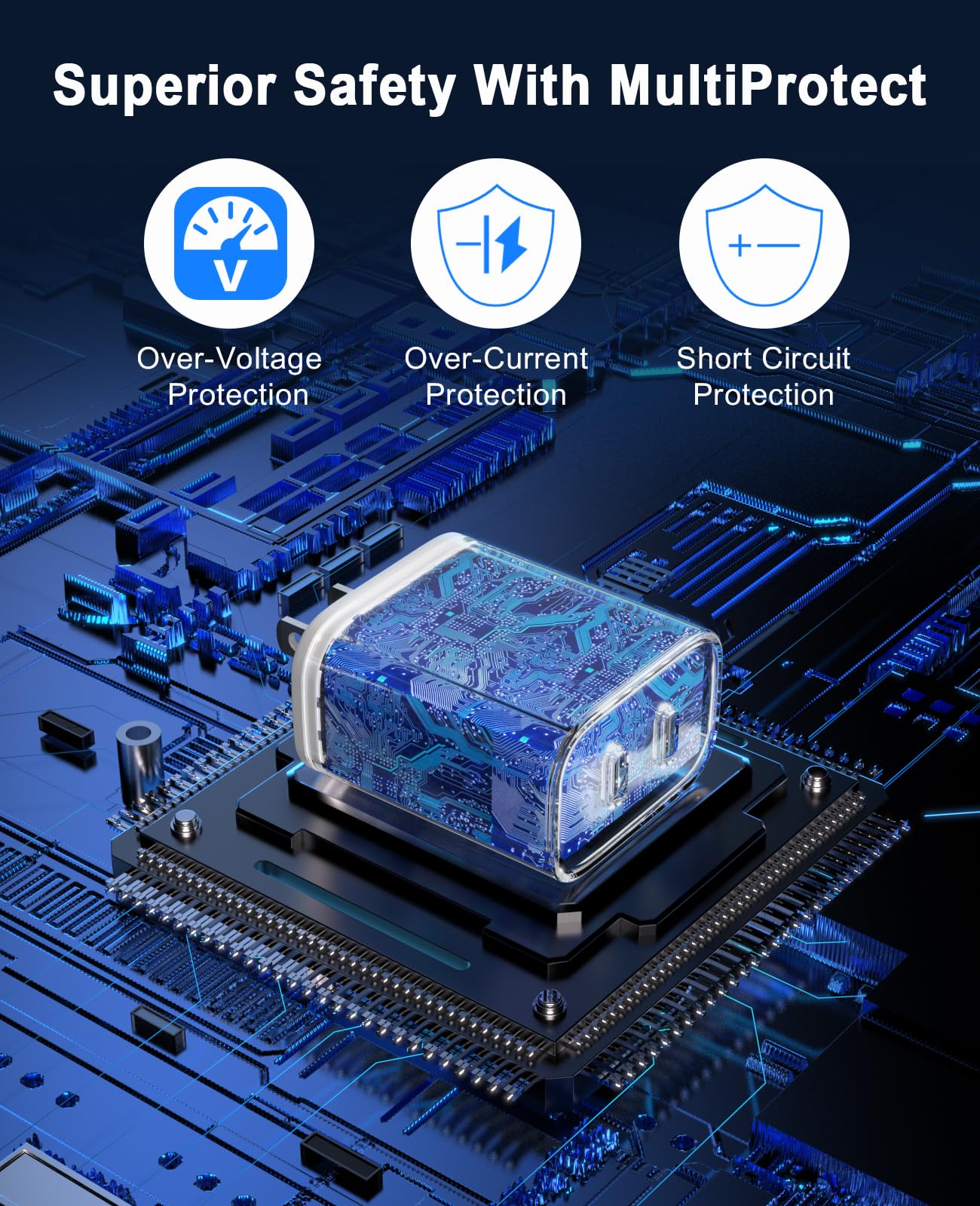 2Pack 40W USB C Charger Block, iGENJUN Dual USB-C Port Power Adapter - Phone Charger with Fast Charging Capability, Type C Wall Charger for iPhone 16/16 Pro Max/15/14, Galaxy, iPad, Tablet - White