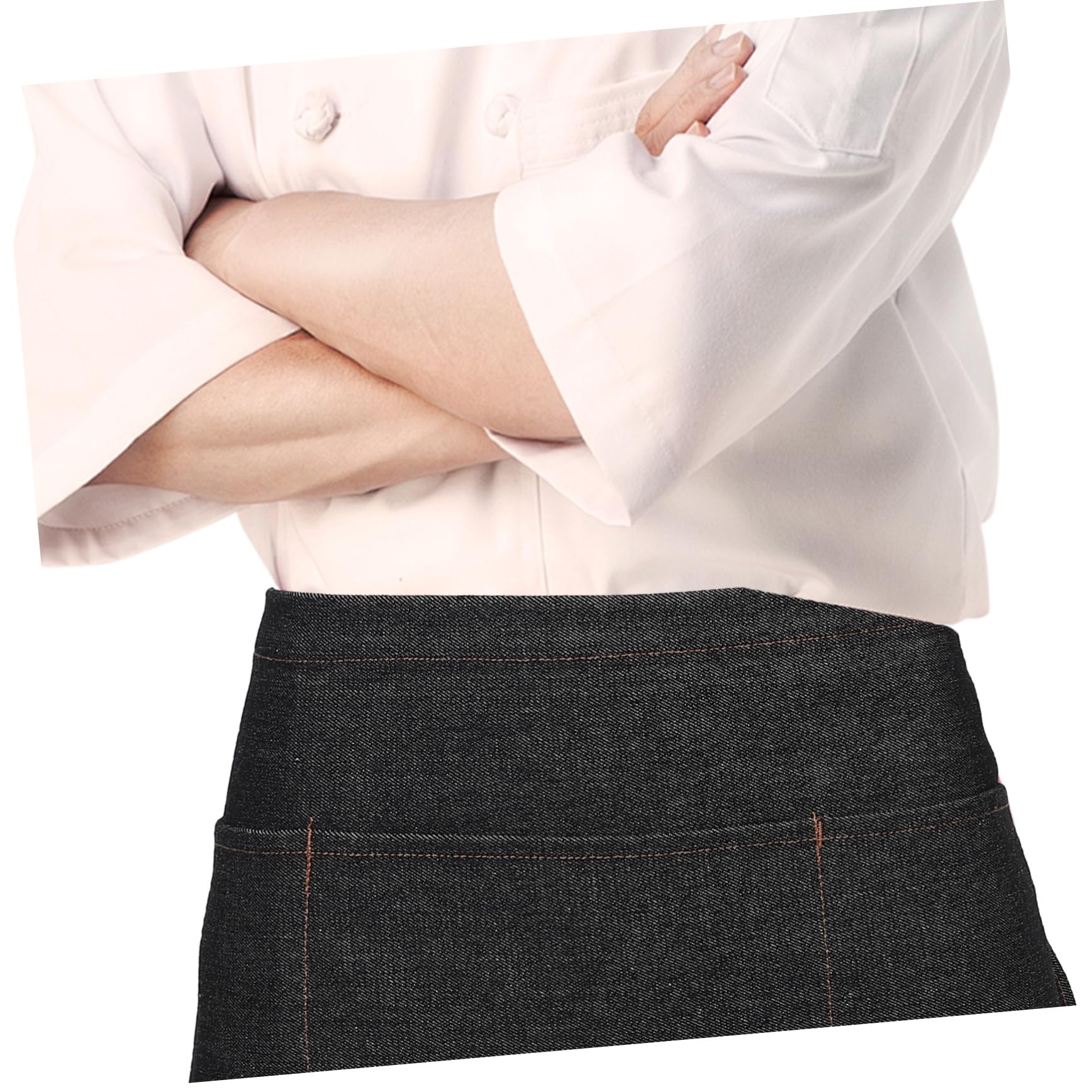 MAGICLULU 3 Stück Denim Taillenschürze mit Kurze Küchenschürze für Erwachsene Verstellbar Langlebig Falten und Schrumpffest für Kochen Backen Gastronomie Restaurant Bar Party