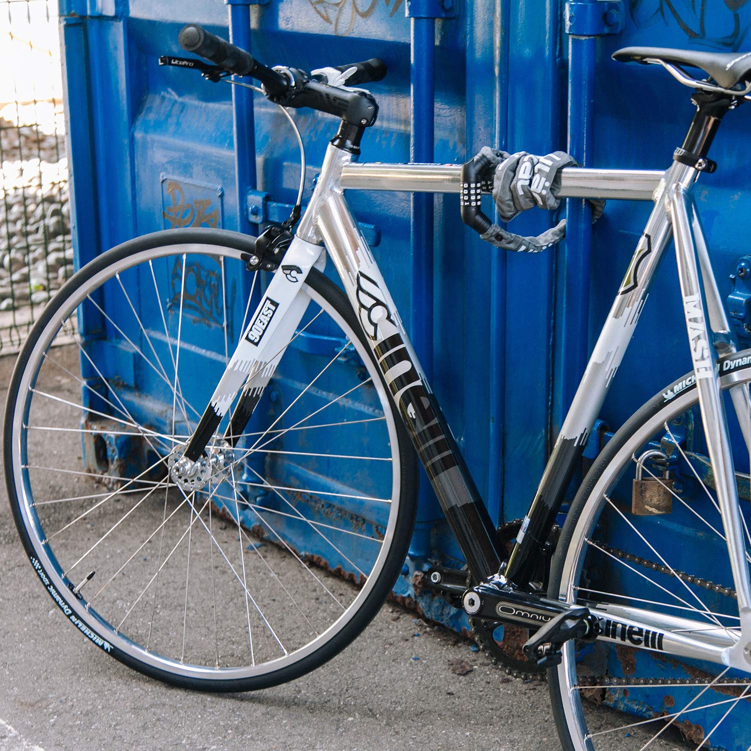 Antivol Vélo Sécurité Trottinette Moto Fermeture à Combinaison Réinitialisable Chaîne 5mm Acier Revêtement Nylon 100cm Léger Transportable Anti-Vol Moderne Résistant Urbain Pratique