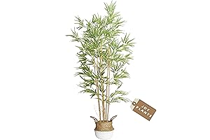5ft Artificial Bamboo Tree with Basket