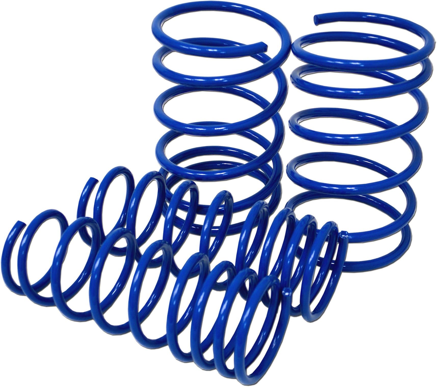 TuningPros LS-067v2-B Lowering Springs Kit Blue Set of 4