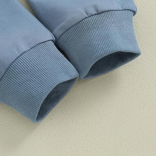 Vista 6 de YINGISFITM Conjunto de ropa de otoño para bebé y niño, manga larga, con cuello redondo, sudadera con cuello redondo y pantalones