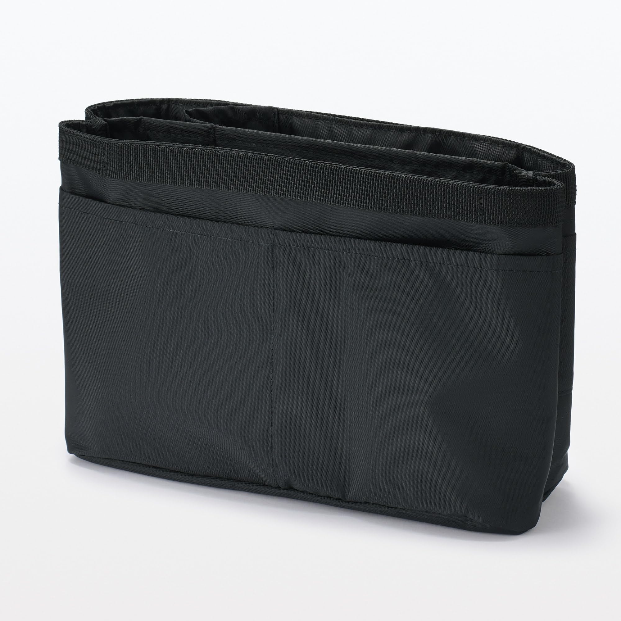 Amazon.co.jp: MUJI 無印良品 ナイロンバッグインバッグ ・黒 約27×11 