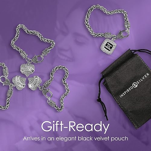 Miniatura 6 de Inspired Silver - Pulsera de oro con dije de corazón pavé con circonitas cúbicas