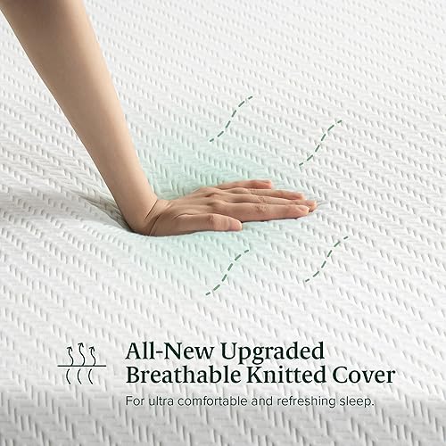 Miniatura 4 de Zinus Green Tea Luxe - Colchón de espuma viscoelástica de 8 pulgadas, tamaño Queen, alivia la presión, certificado CertiPUR-US, colchón en una caja,