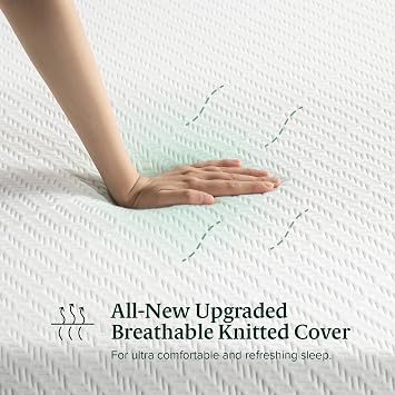 Zinus 8 Inch Green Tea Luxe Memory Foam Mattress, Queen, Pressure Relieving, CertiPUR-US Certified, Mattress in A Box, All-New, Made in USA