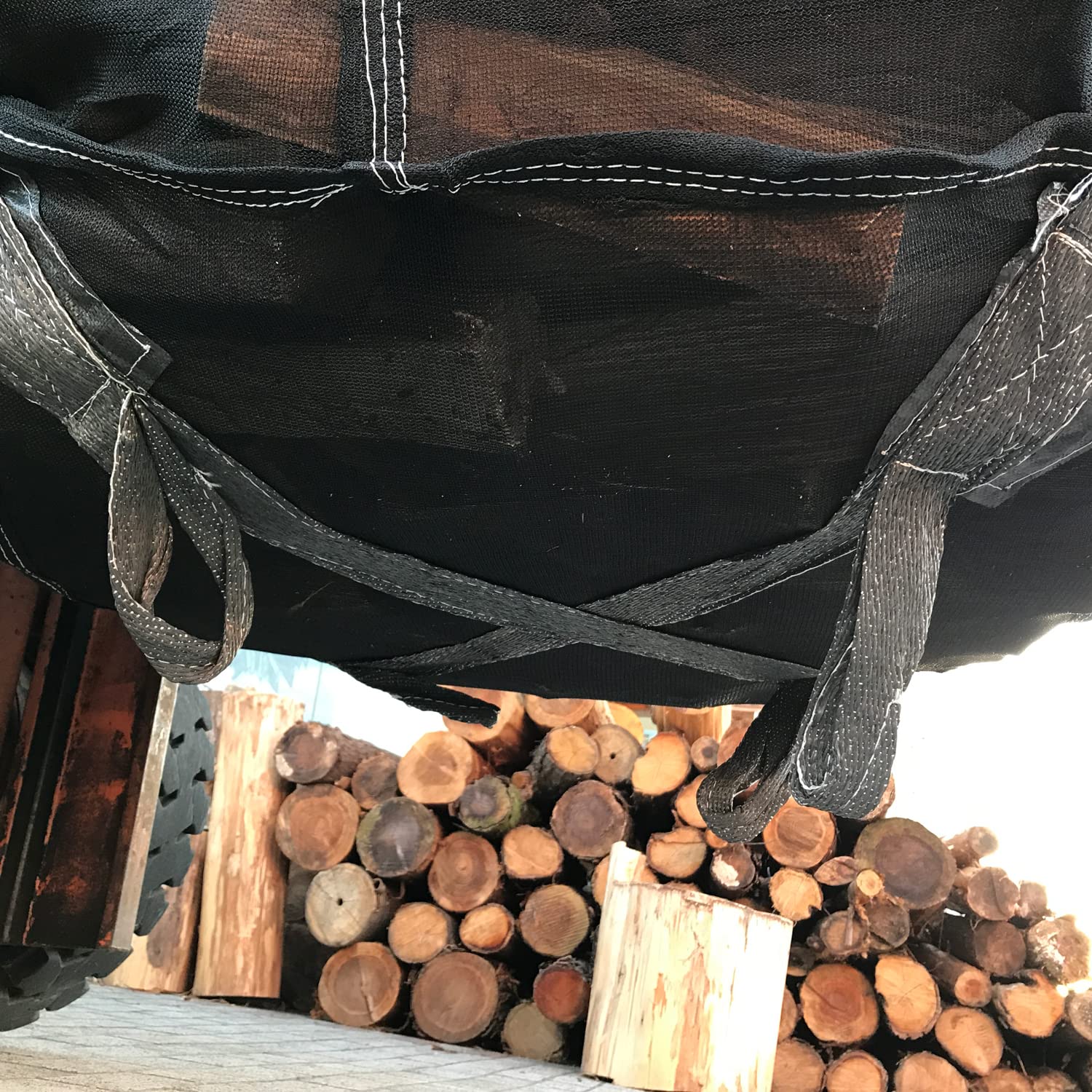 Amazon | 薪保管袋 ウッドストック ウッドバッグ 薪袋 サイズ 1m