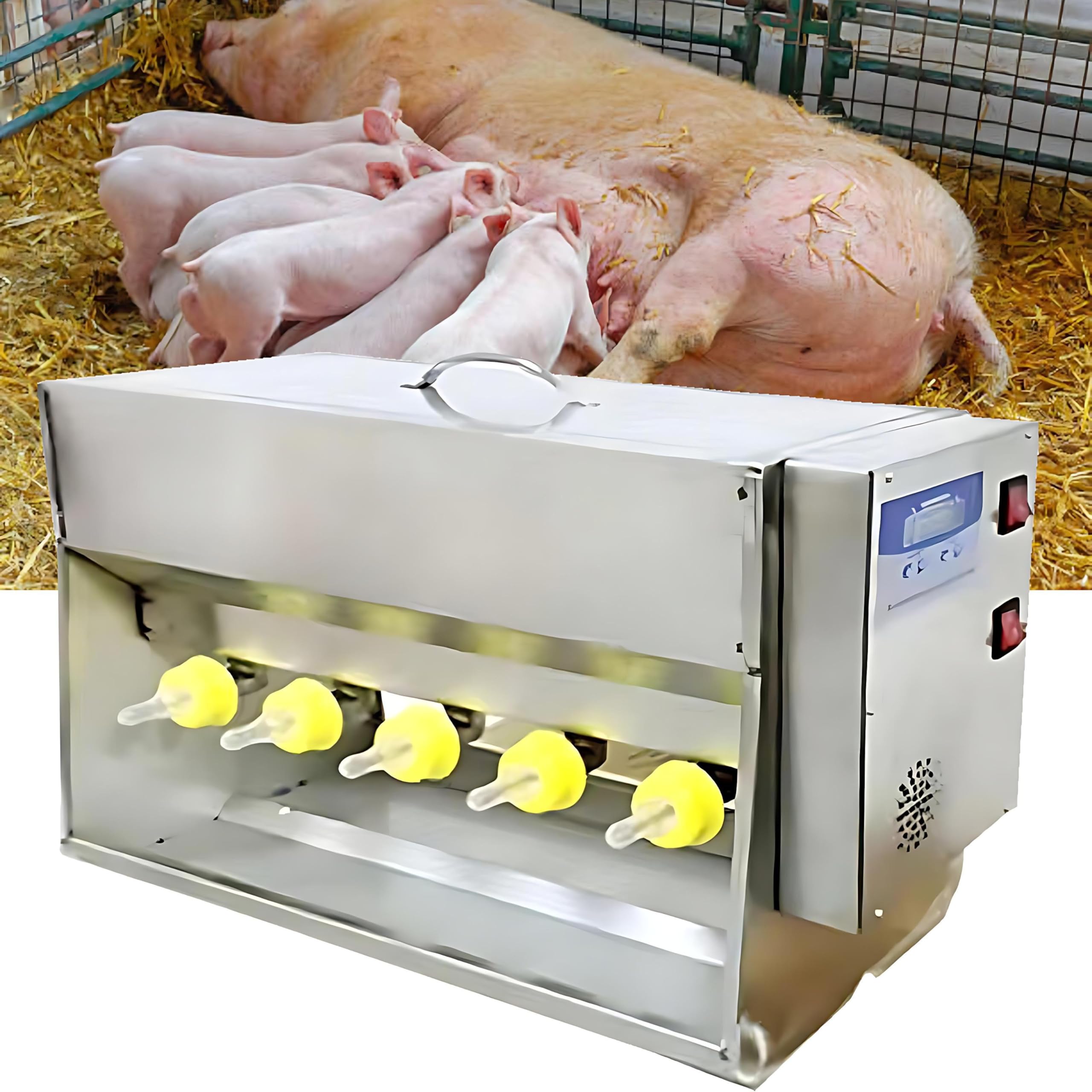 Biberon automatico con simulazione del suono e temperatura costante per agnelli e piccoli bovini