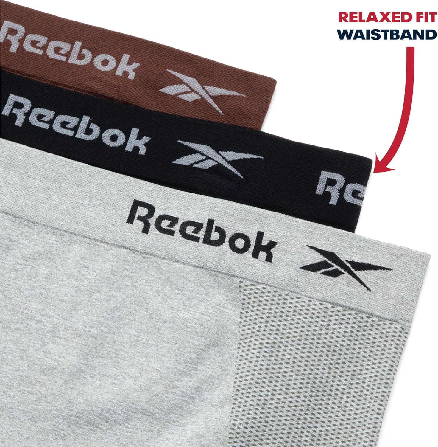 Reebok Womens Boyshorts Underwear - 3 Pack Soft Stretch 6" Inseam Long Leg Boyshort Panties Seamless Underwear for Women - Image 5