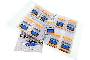 EEEEE Resistor Assortment Kit: 61 Values (1095 Pieces) | 1% Precision |...