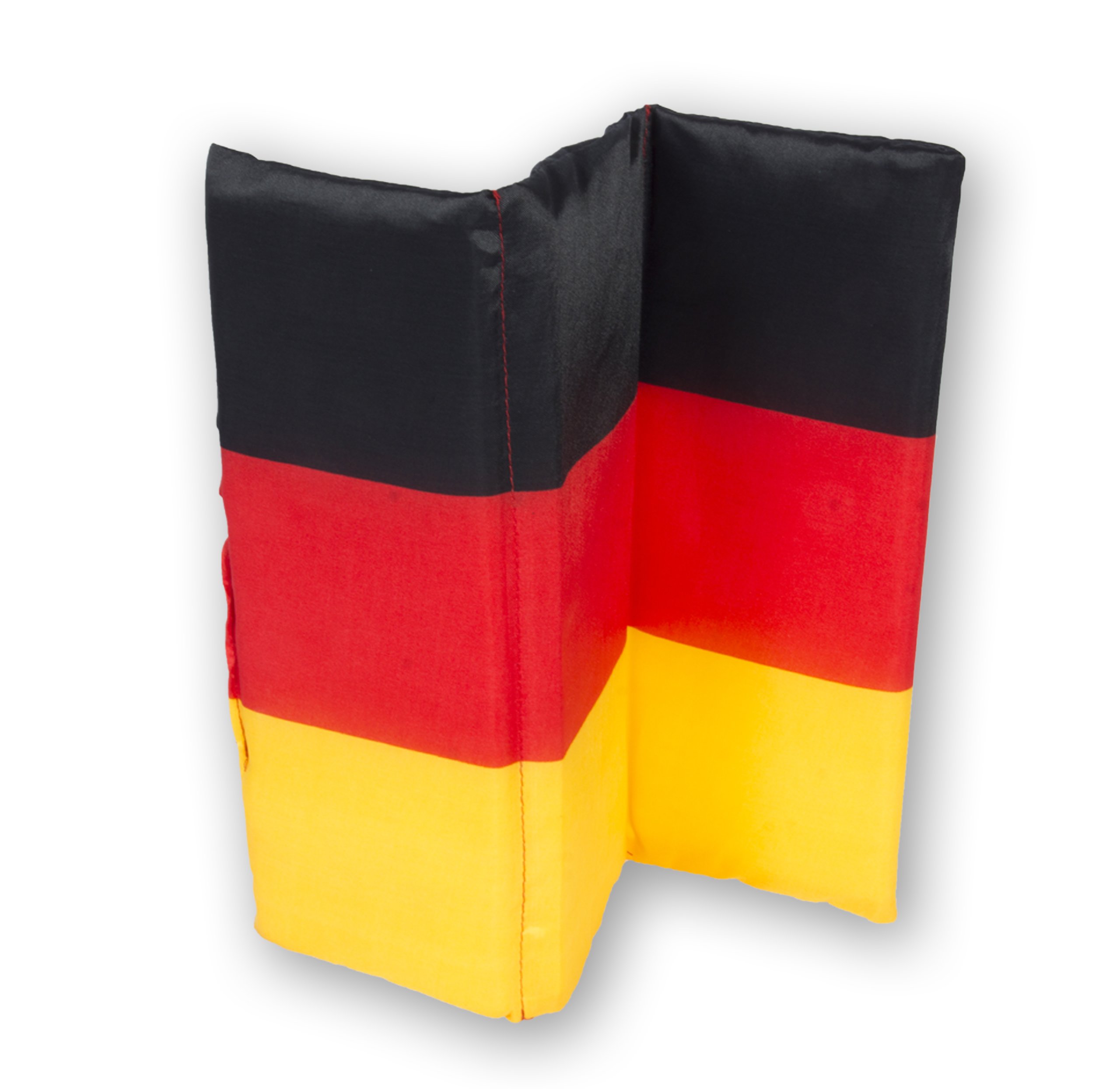 50 x Sitzkissen Deutschland Schwarz-Rot-Gold, Fanartikel Germany, faltbar