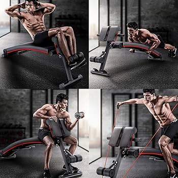 Amazon.co.jp: 腹筋エクササイズ用の調節可能な傾斜下降シット