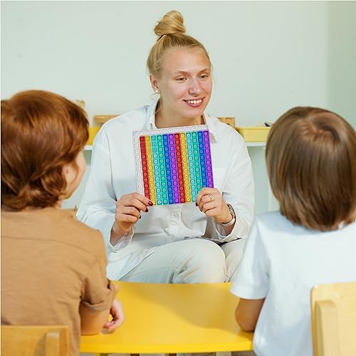 Miniatura 9 de Juegos de matemáticas para niños, tarjetas flash para niños, práctica Pop it con suma, resta, multiplicación y división, ideal para el aprendizaje