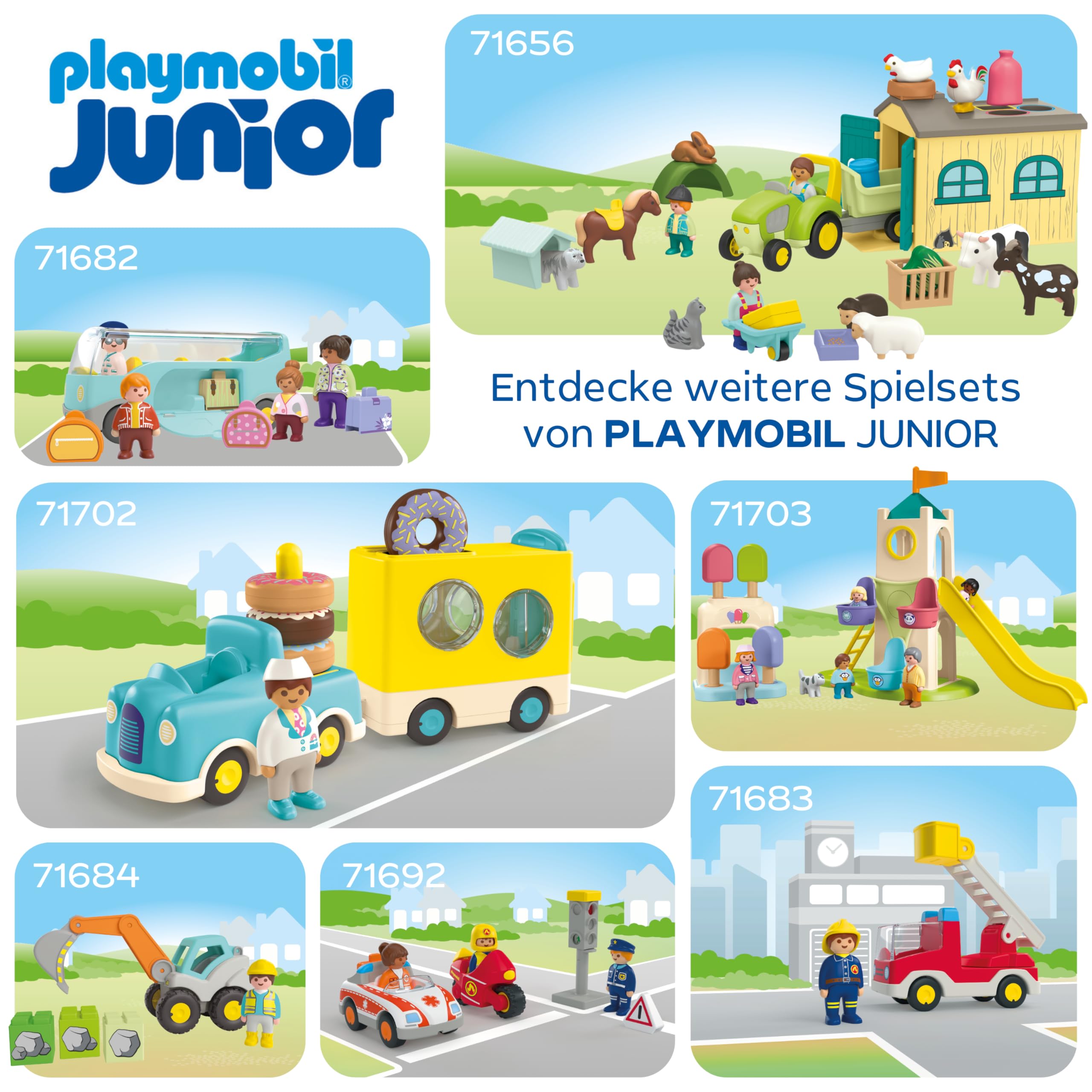 PLAYMOBIL JUNIOR | Meine Mitnehm-Arche Noah | nachhaltiges Spielzeug für Kinder ab 1 Jahr | 71681