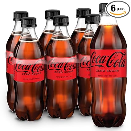 Coke Zero Sugar Diet Soda Soft Drink, 16.9 fl oz, 6 Pack