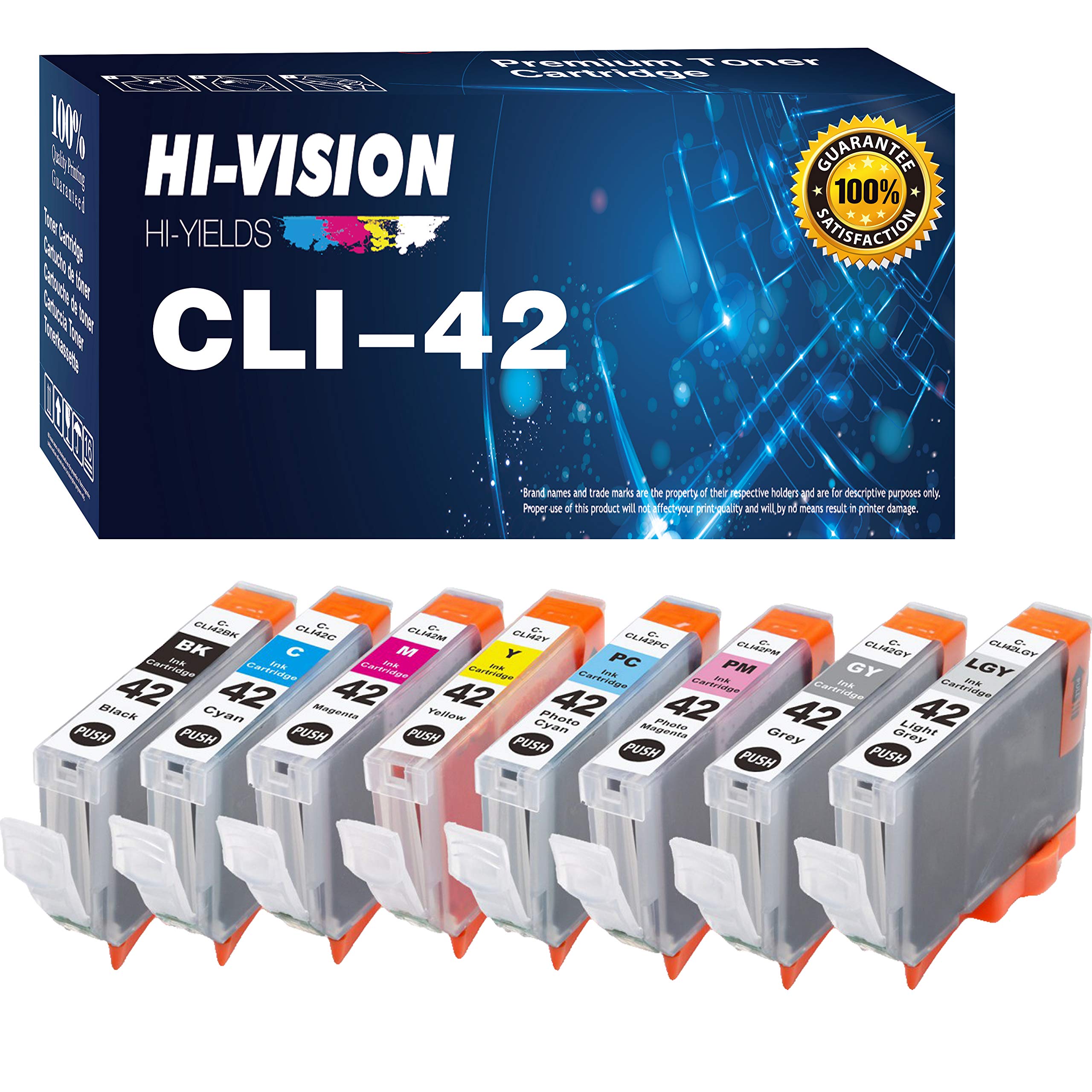 Amazon.co.jp: 8個パック HI-Vision Canon CLI42 CLI-42 インク