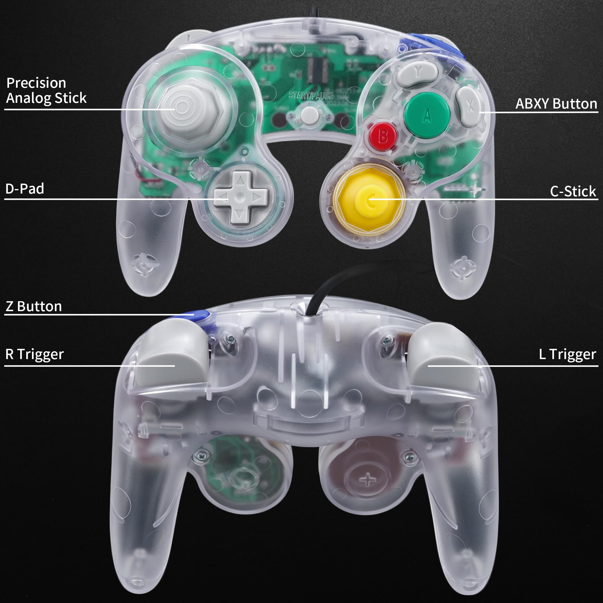 CirKa Controller - Clear for Nintendo Wii and GameCube