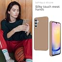YATWIN Silicone Back Case for Samsung Galaxy A25, Soft-Touch Phone Back Cover for Samsung Galaxy A25-Milk Tee, Light Brown gallery image