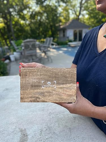 Miniatura 4 de DharmaObjects Caja de almacenamiento de madera tallada a mano del árbol de la vida