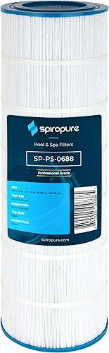 SpiroPure Cartucho de repuesto para filtro de piscina Pentair CC200 R173217 Pleatco PAP200-4 Unicel C-9419 Filbur FC-0688 para bañera de hidromasaje