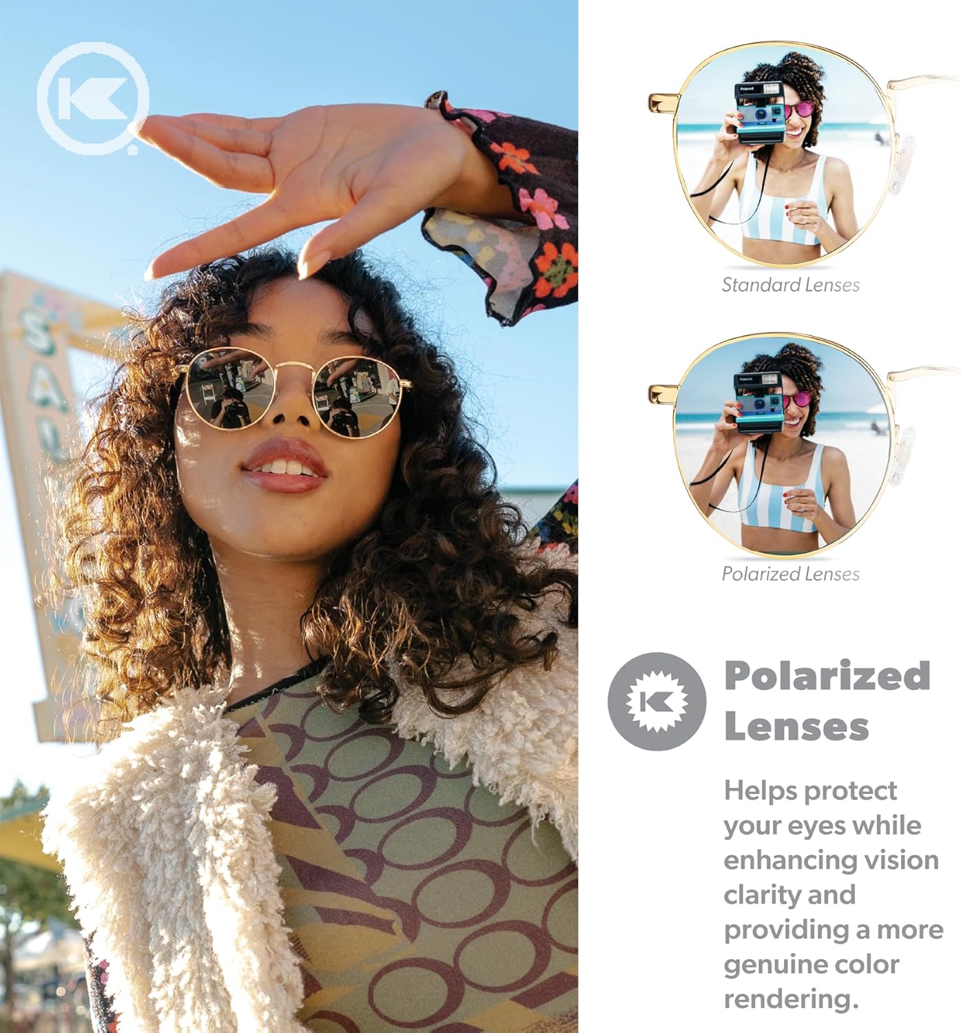 Knockaround Love & Haights Polarized Sunglasses for Men & Women - UV400 Protection