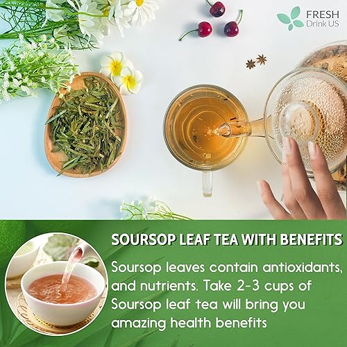 Miniatura 8 de Hojas secas de graviola de guanábana prémium de 4.5 onzas (cortadas y tamizadas), hojas de guanábana 100% naturales, puras, elaboradas en el medio