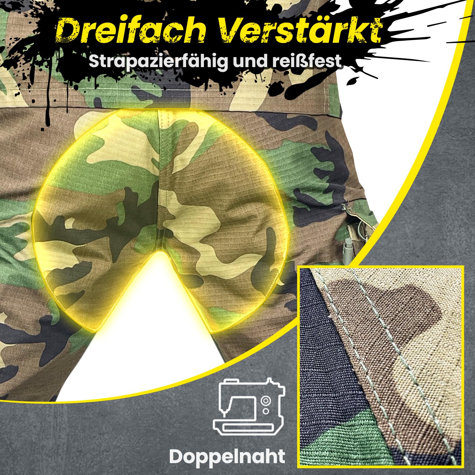 Tactical Military Camo BDU Uniform Set für Männer Kampfhemd und Hosen Ripstop Kleidung für Outdoor Jagd Airsoft Paintball