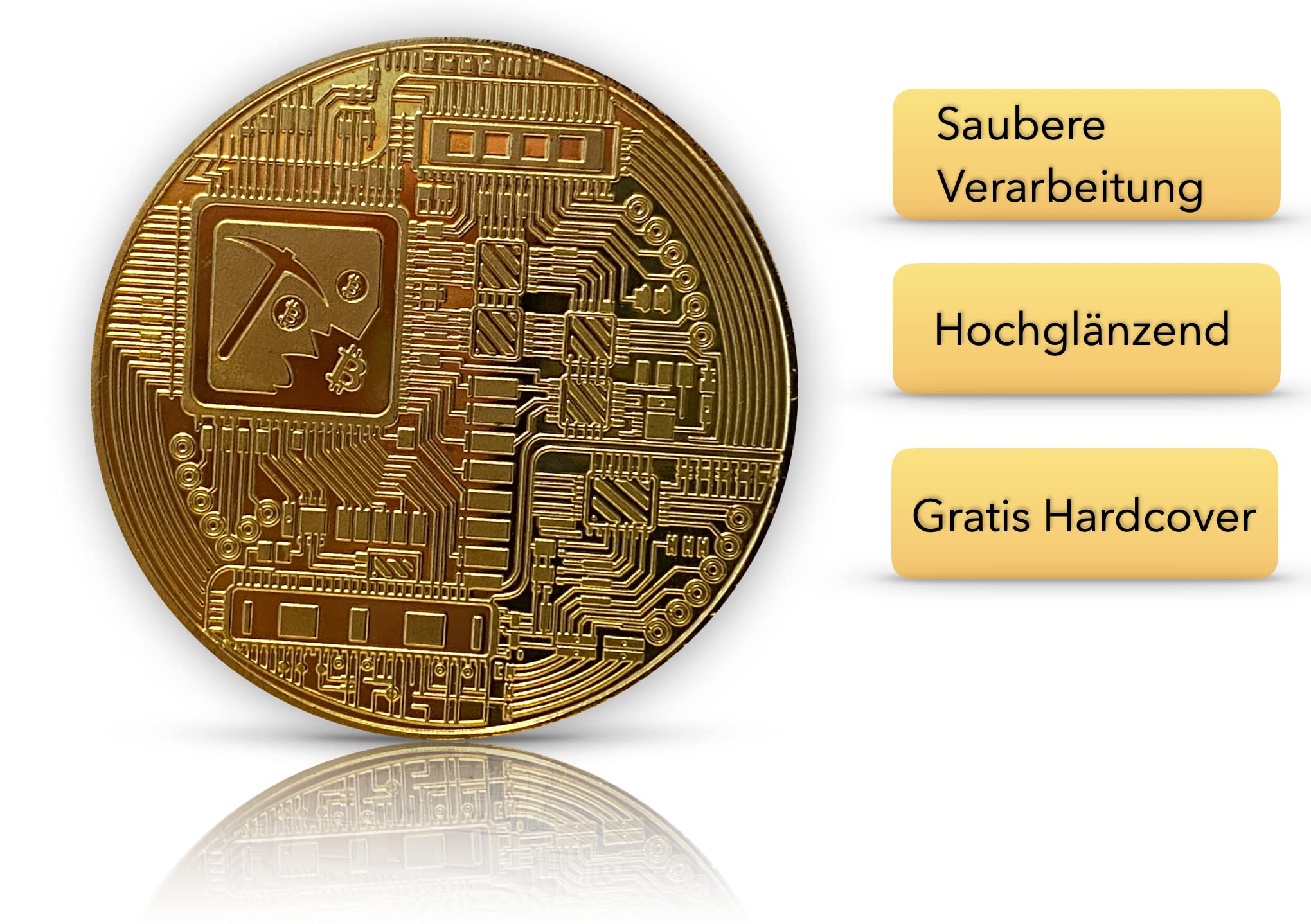 Bitcoin 24-Karat Gold Münze BTC Physische Sammelmünze - Serie: Bitcoin -  sehr gut: Amazon.de: Spielzeug