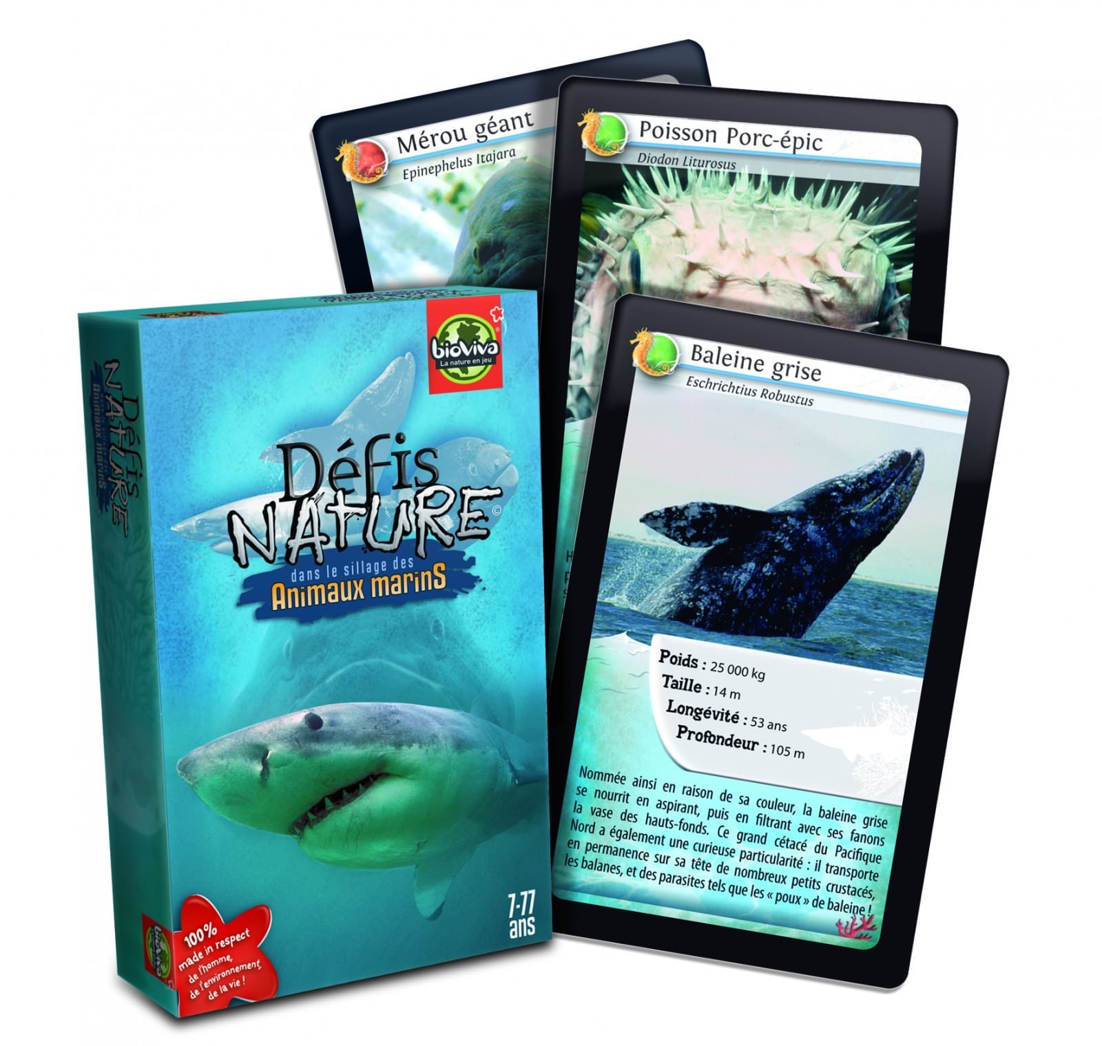 Bioviva - Sfide Natura: Squali - Gioco Di Carte In Italiano Per Bambini Dai 7 Anni In Su - 2