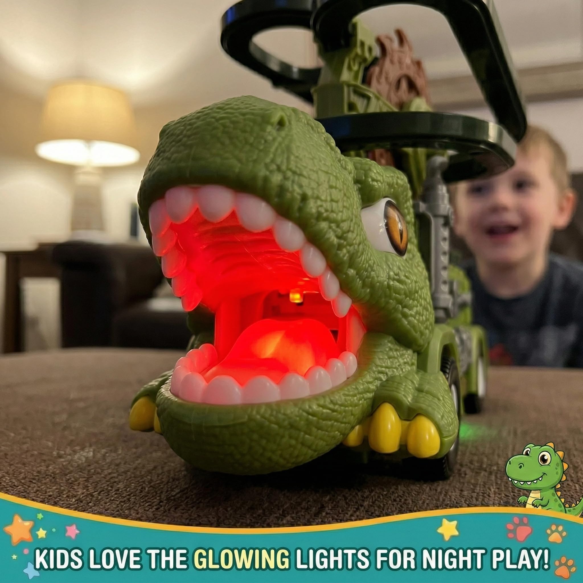 Dinosaur Truck Toy - 3-in-1 Dino Fun! -8 Dinosaur Truck Toy - 3-in-1 Dino Fun! -8