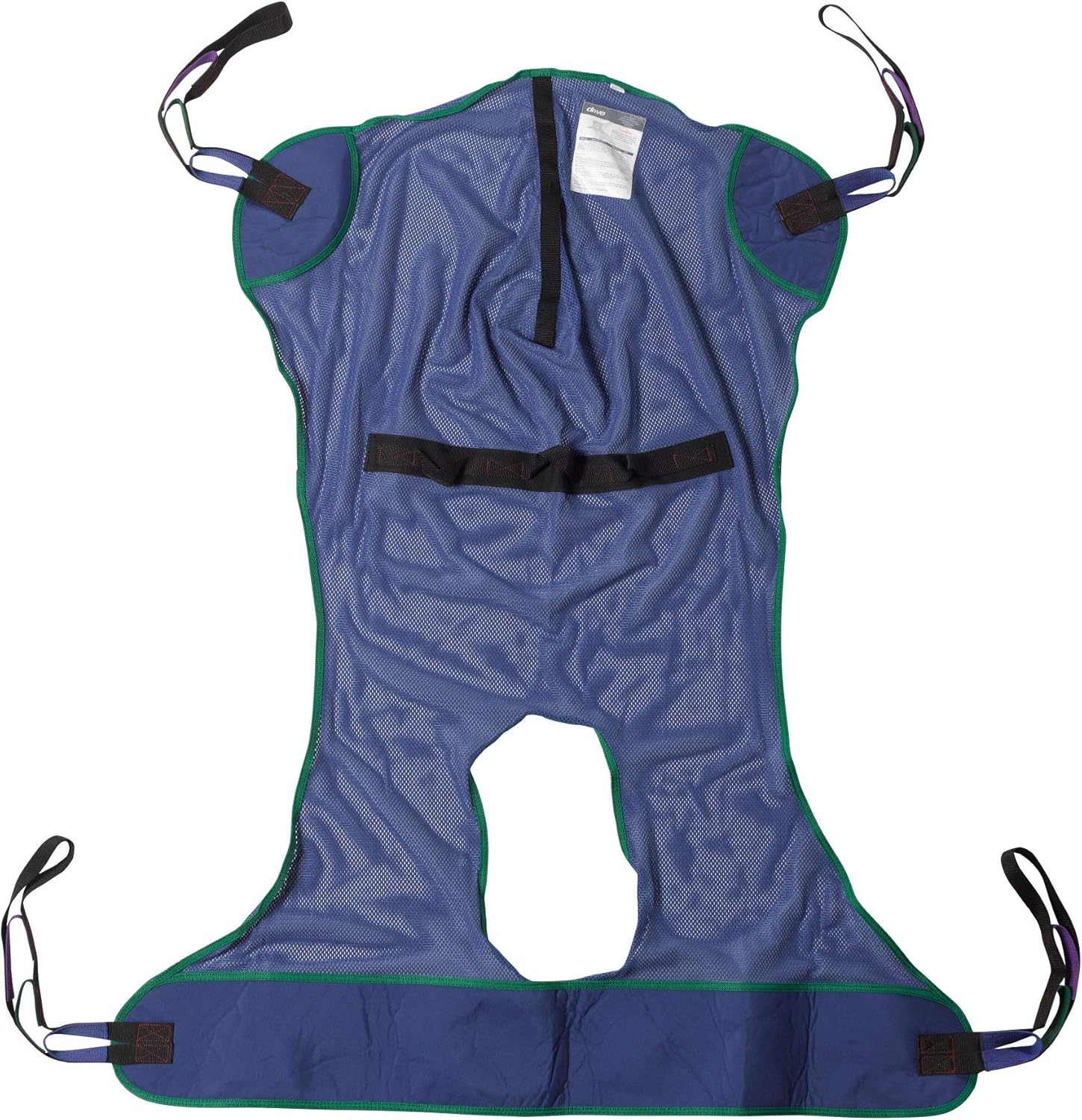Drive Medical Full Body Patient Lift Sling, Mesh with Commode Cutout, Large