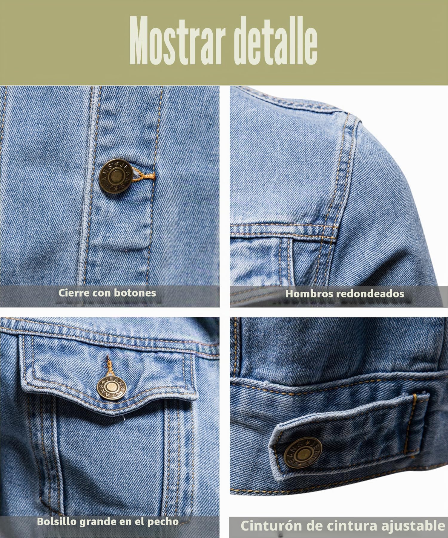Chaquetas para hombre The Trucker Chaqueta Denim Jacket clásico abrigo Estilo Vintage Casual algodón Chaqueta de Trabajo Vaquero Lavado Chaqueta de Moto Jean Chaqueta de Entretiempo