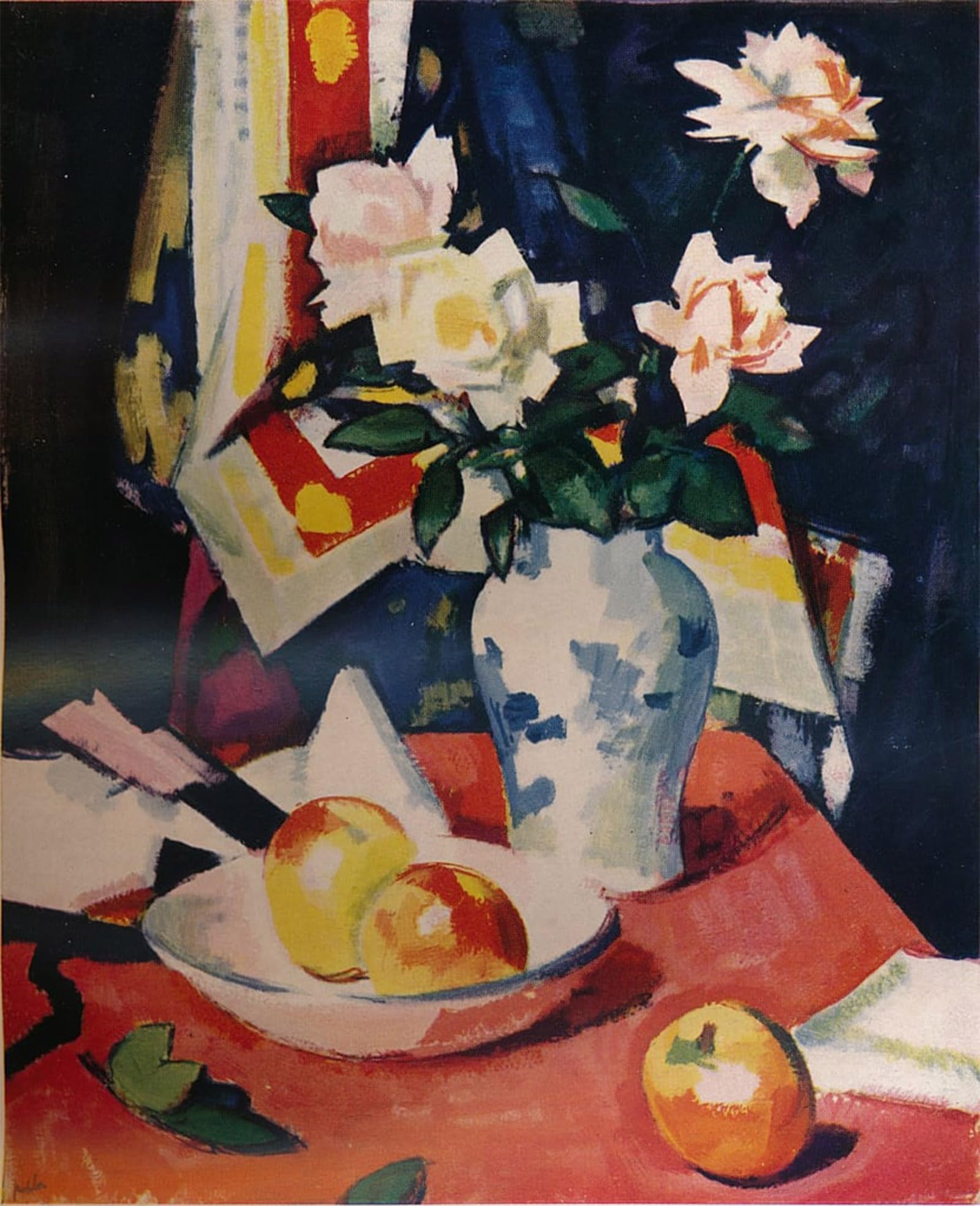 ARTXLXXBN Famous Prints Artwork Pictures Poster Painting Art Still Life of Flower and Fruit by Samuel John Peploe Artwork Landscape Pictures for Home Decor 60x90cm