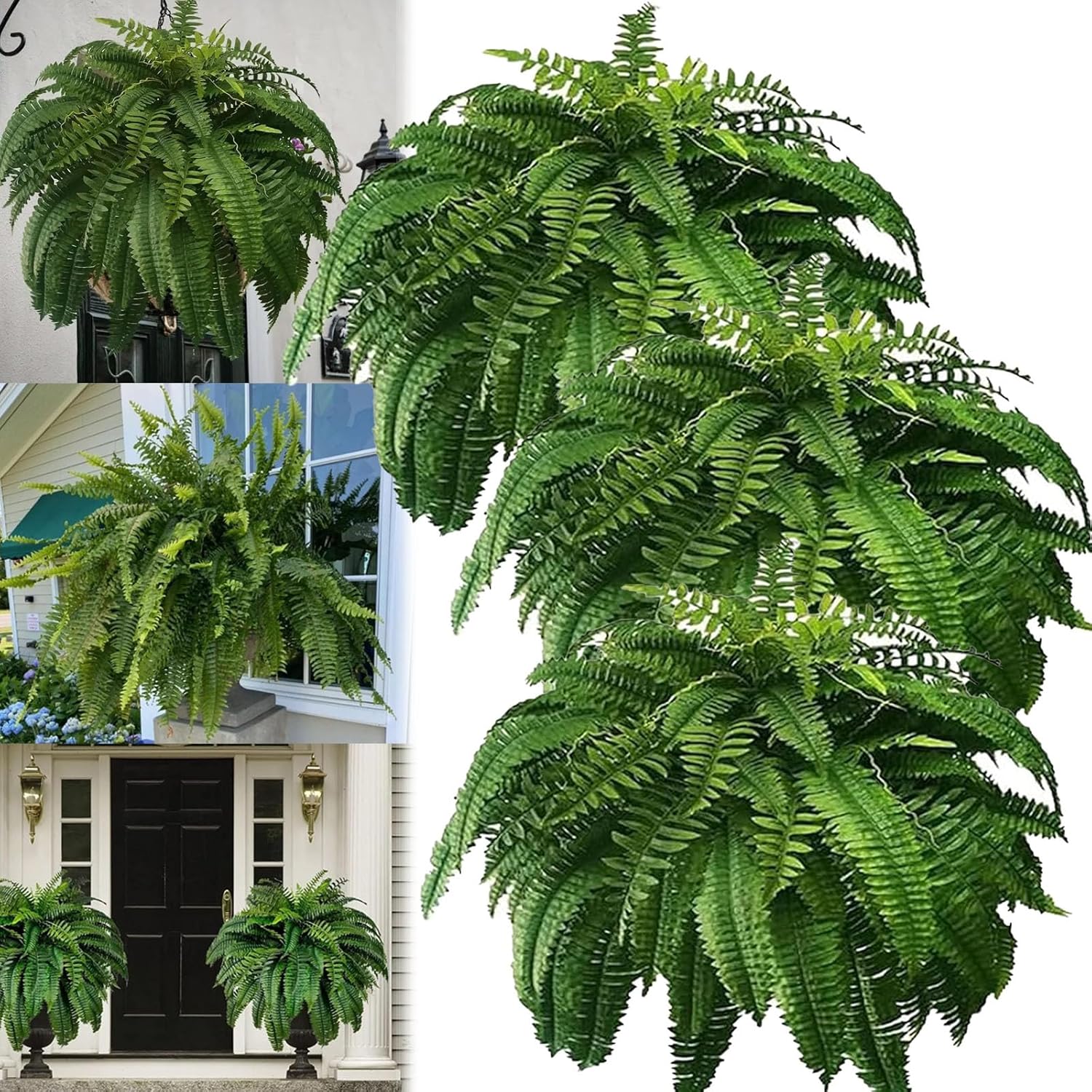 Growhabity Ferns,Ferns Artificial Plants Large,Faux Ferns