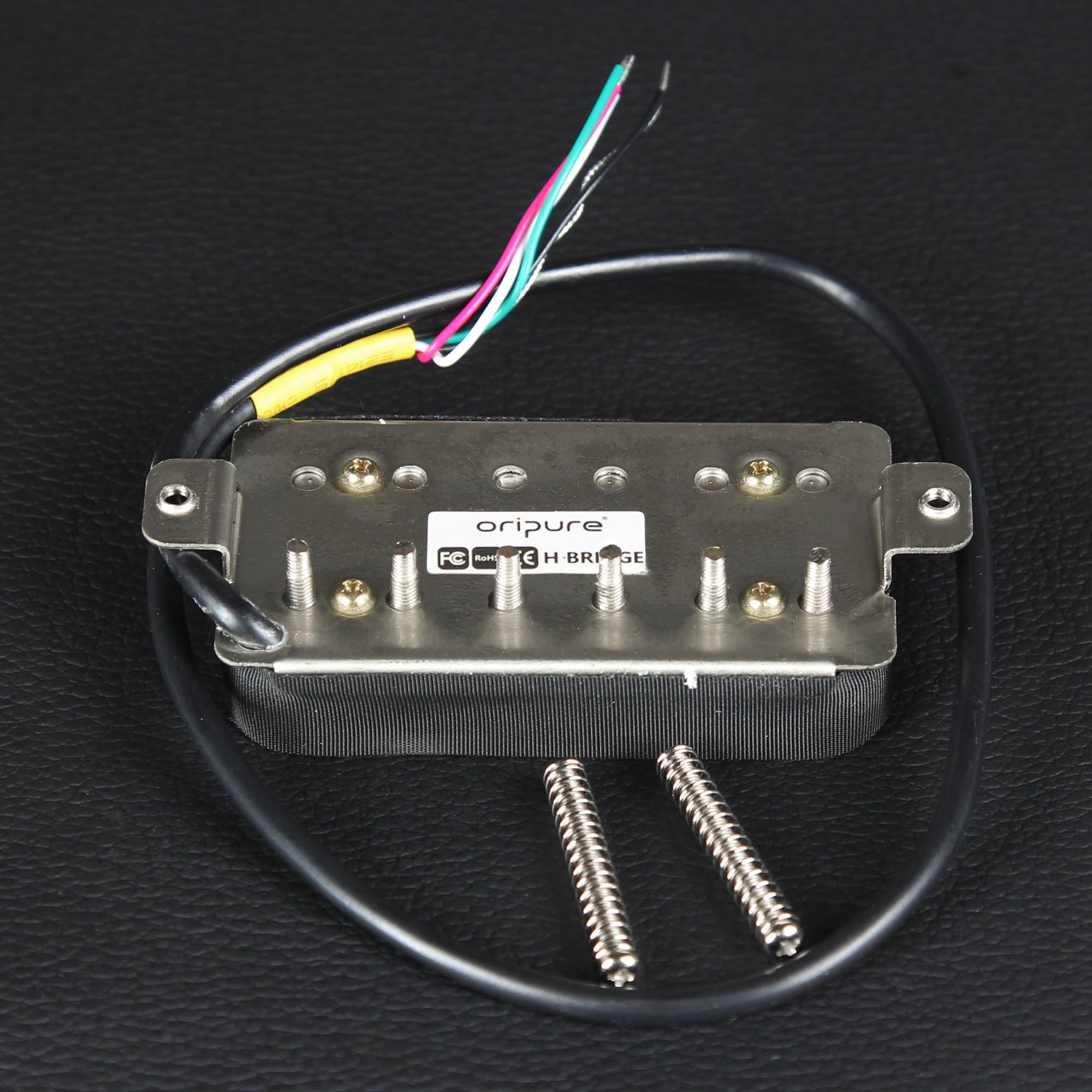 Oripure Alnico 5 Micro chevalet Humbucker pour guitare électrique 16-17K Noir