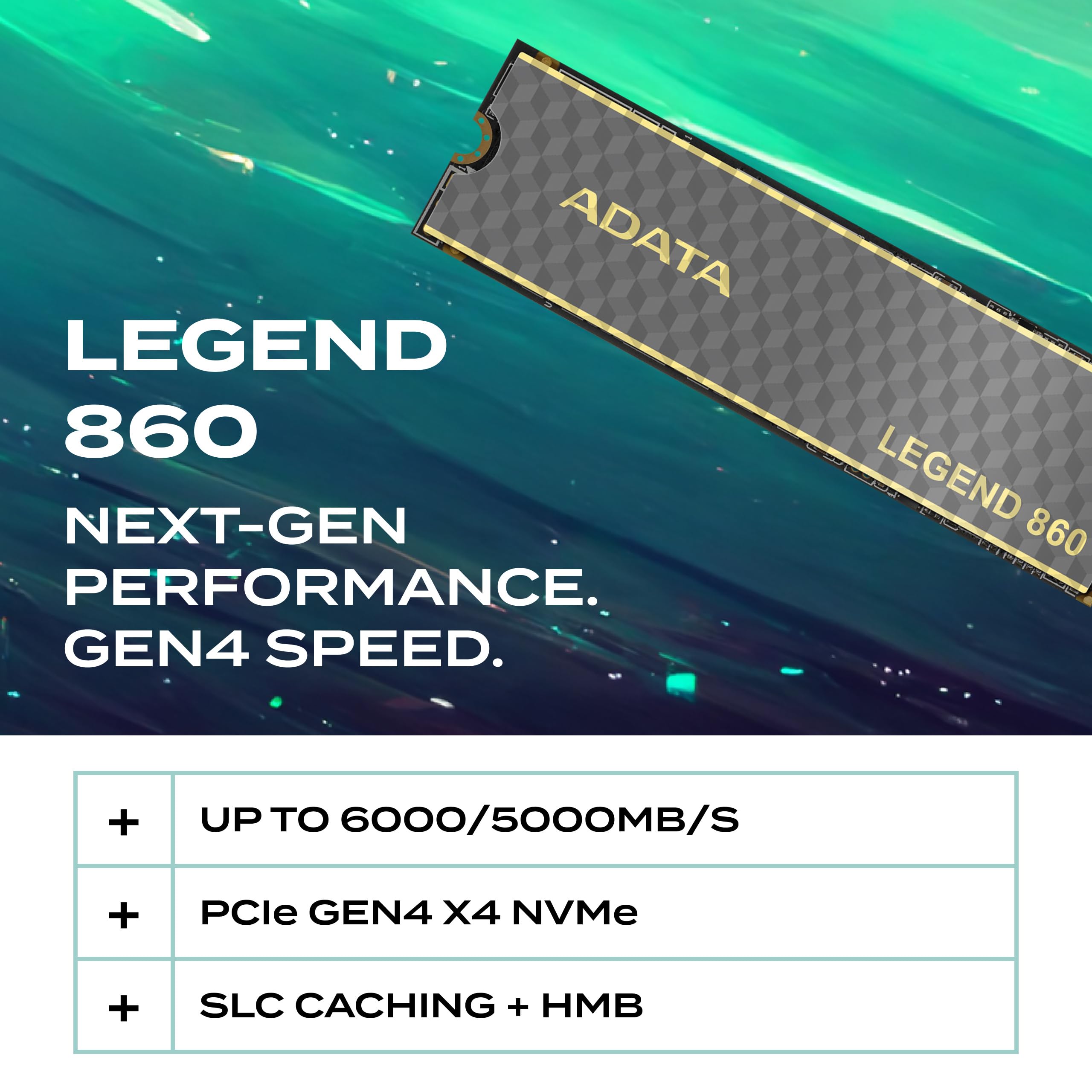 Amazon.com: ADATA Legend 860 PCIe Gen4 x4 M.2 2280 SSD - 2TB NVMe