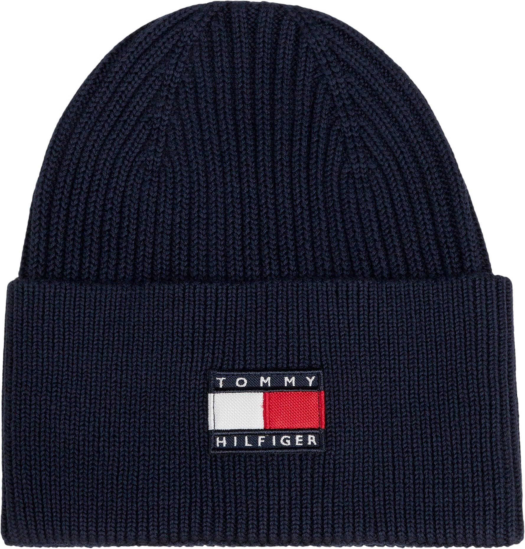 Tommy Hilfiger Kids Gender Inclusive Heritage Flag Beanie KA0KA00119 Beanie, Blue (Dark Blue), S-M