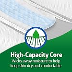 Couches pour adultes FitRight Bariatric; ultra haute absorption; 3XL (taille de taille 65po-84po); 12 unités; culottes d'incontinence jetables pour hommes et femmes; évacuation de l'humidité; protection anti-fuites