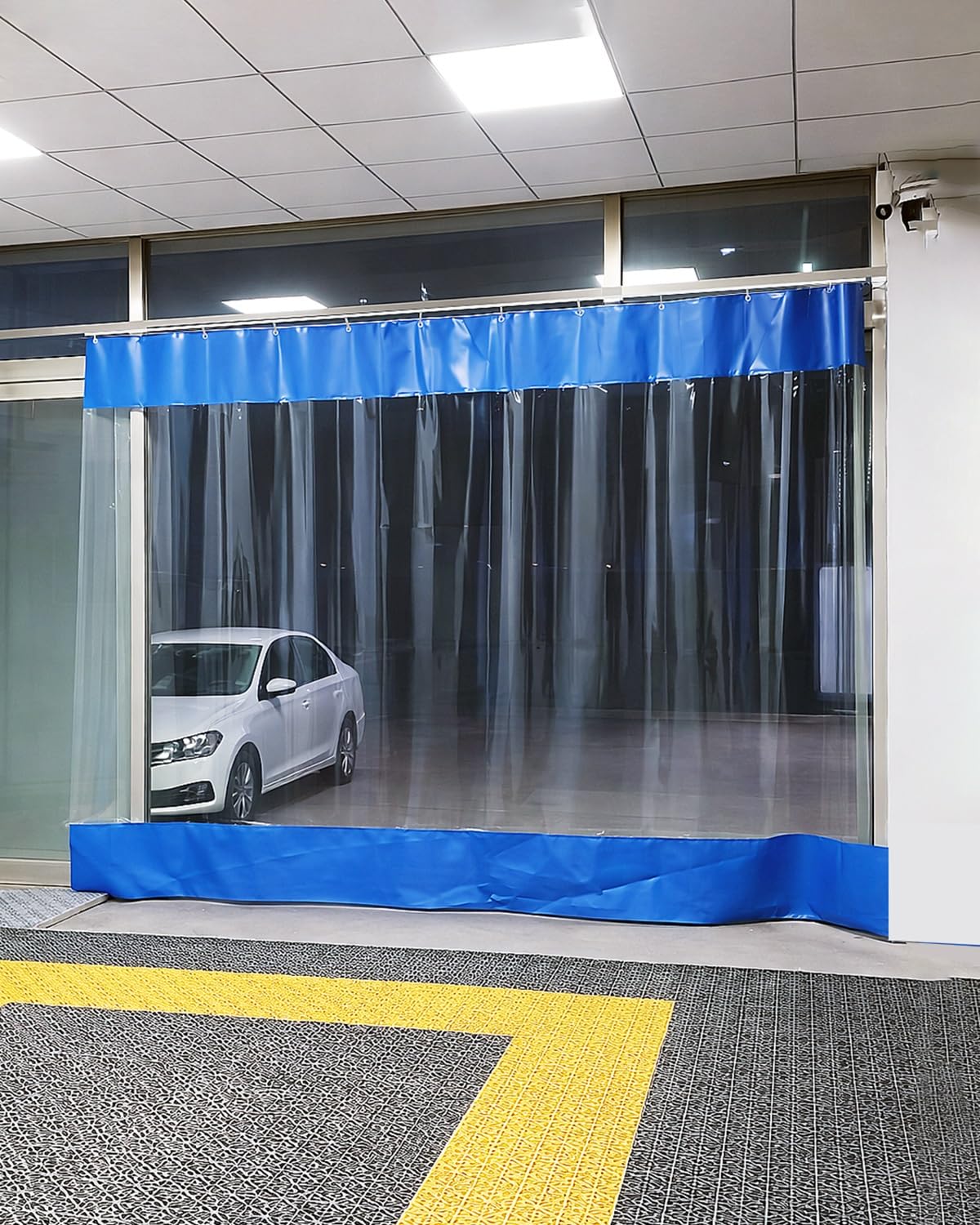 Rideau de séparation de garage isolant contre le froid et les courants d'air