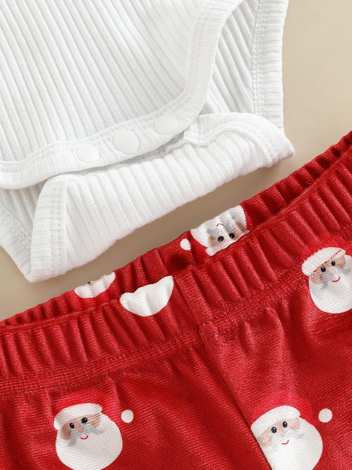 My First Valentines Day Toddler Baby Girl Outfit Red Heart Long Sleeve Romper and Flare Pants Infant Clothes - Image 5