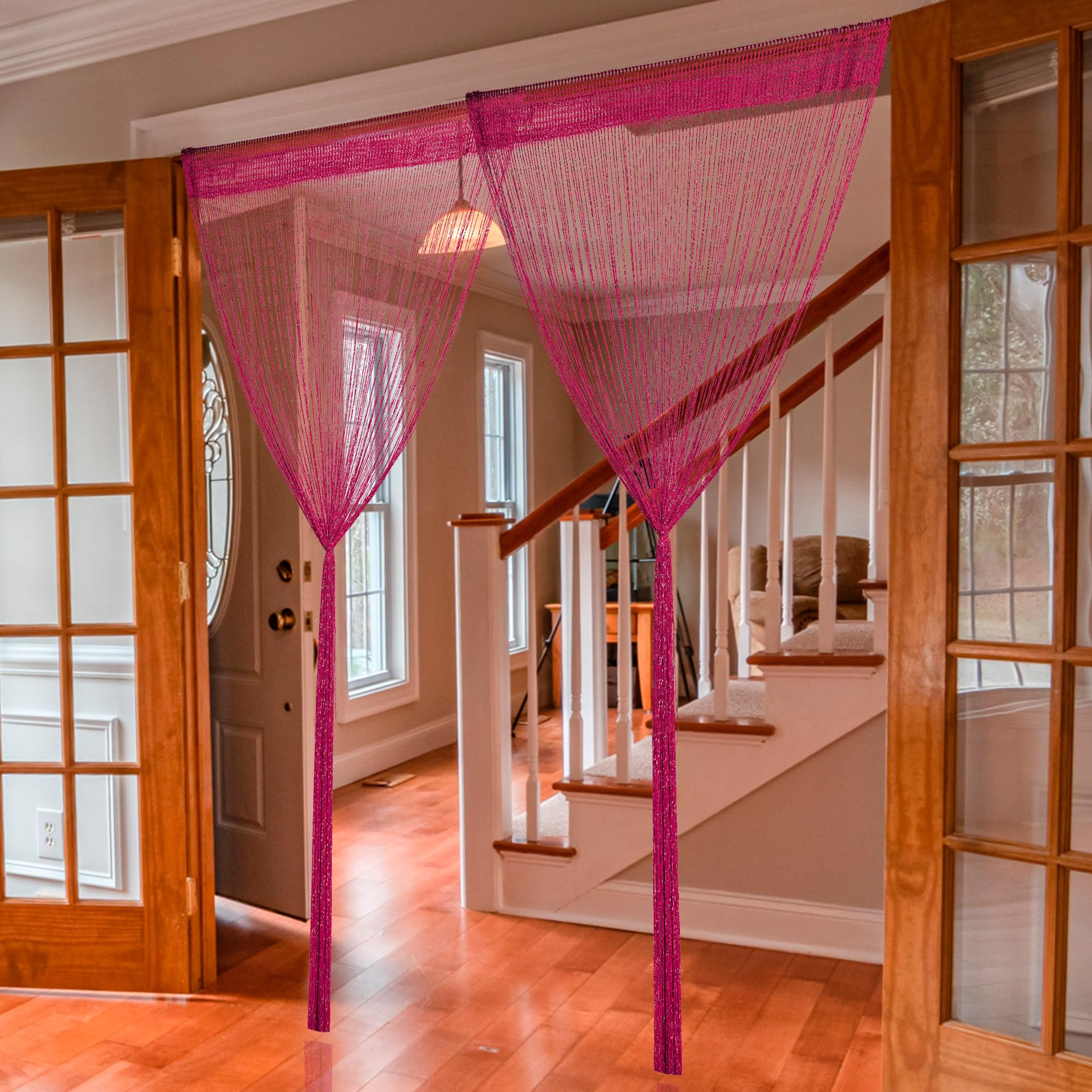 ローム　のれん Amazon.co.jp: 【20パック】HYSENM ストリングカーテンひも