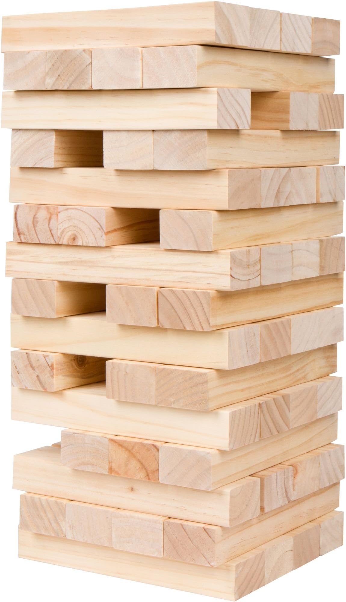 Mightymast Leisure Giant Stack n Tumble Indoor & Outdoor Tower Game with FSC 100% Certified Wood & Black Canvas Carry Case