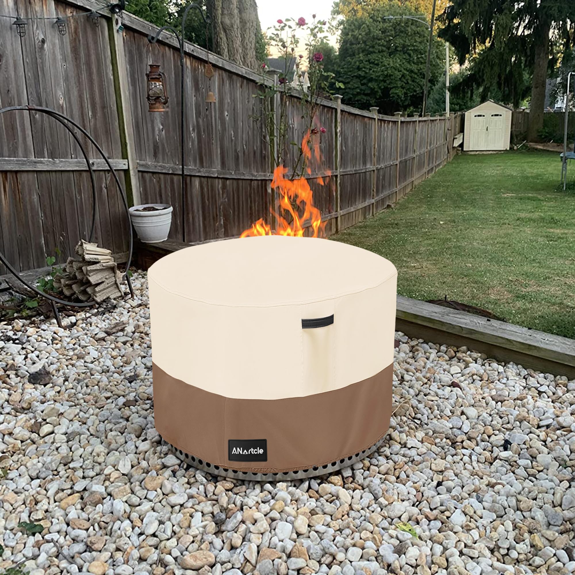 Feuerschalen-Abdeckung Für Solo Stove Yukon - Wasserdicht & Mit Kordelzug