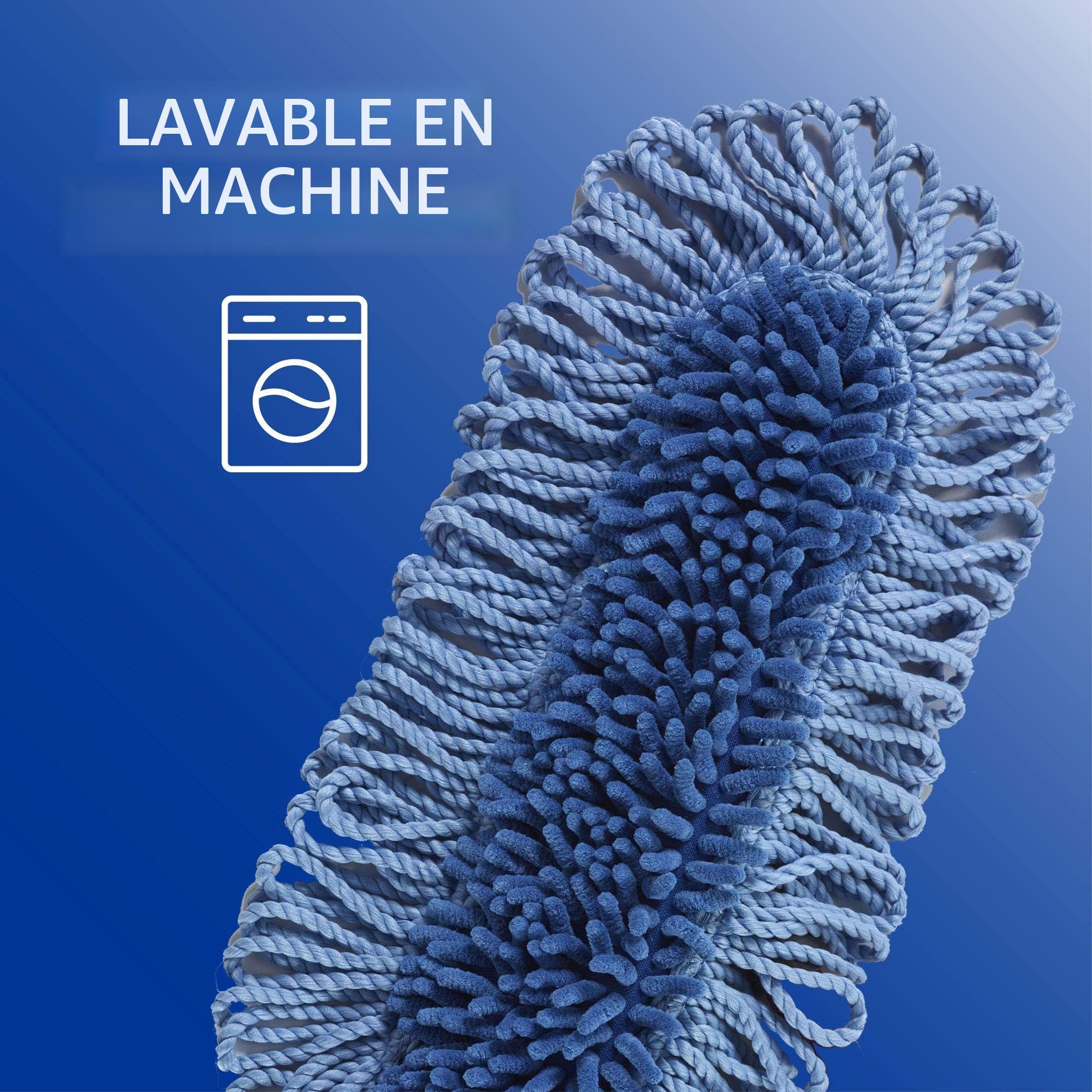 Ancenne Rectangulare O-Cedar / Bala à Franges Démontables / Fabrqué