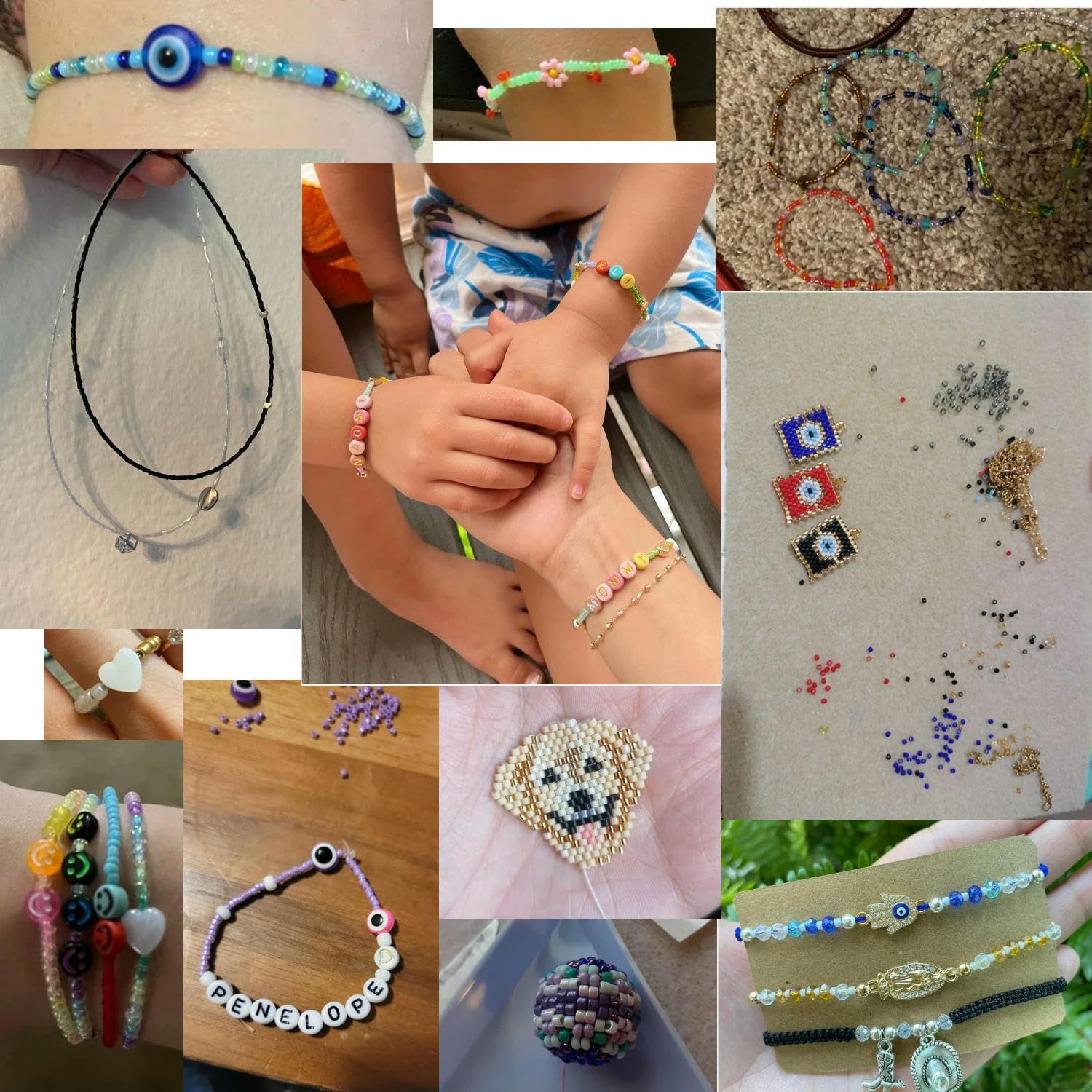 Uxcell Lot De 2 000 Perles De Rocaille En Verre En Vrac, 4 Mm